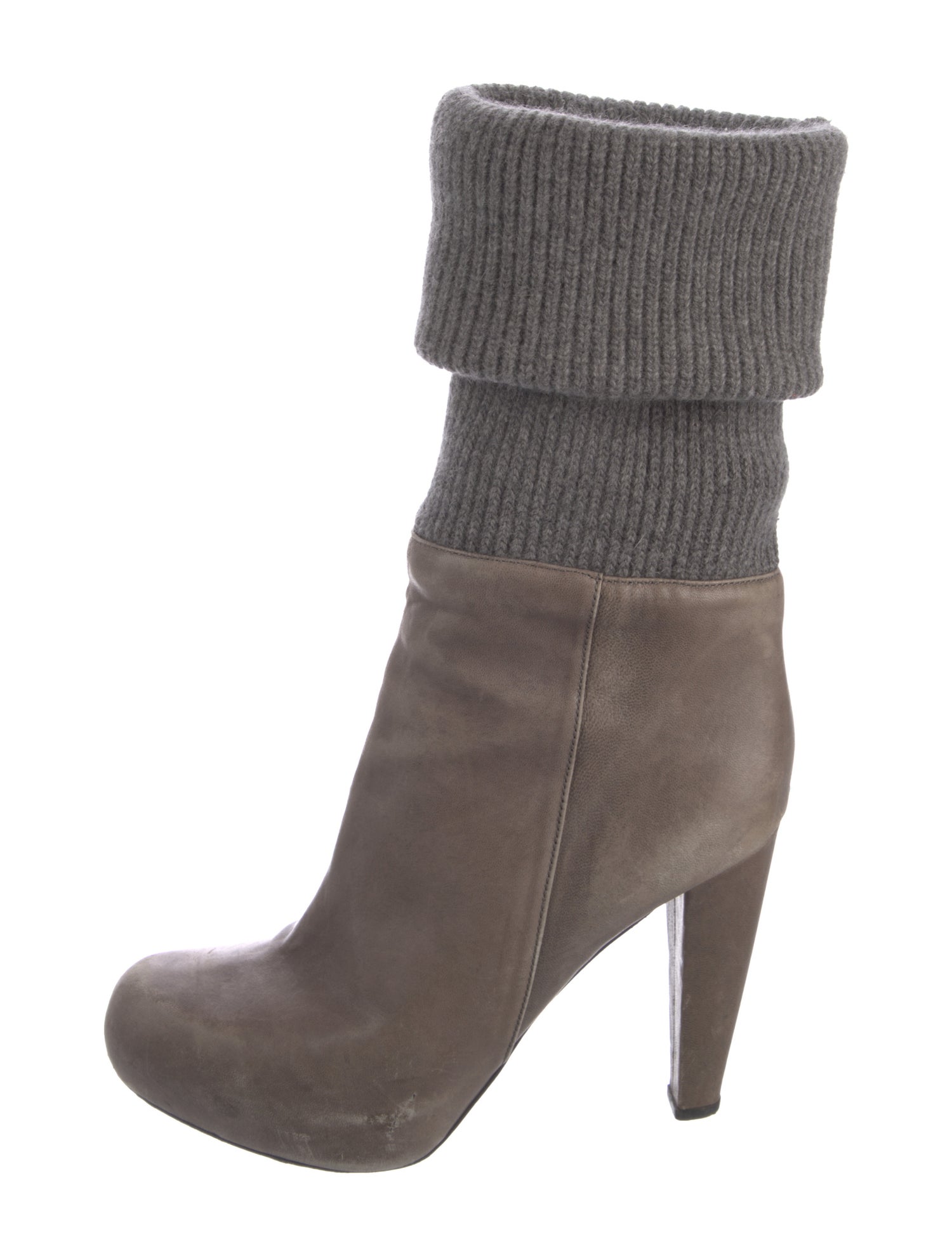 Loeffler Randall Leather Sock Boots