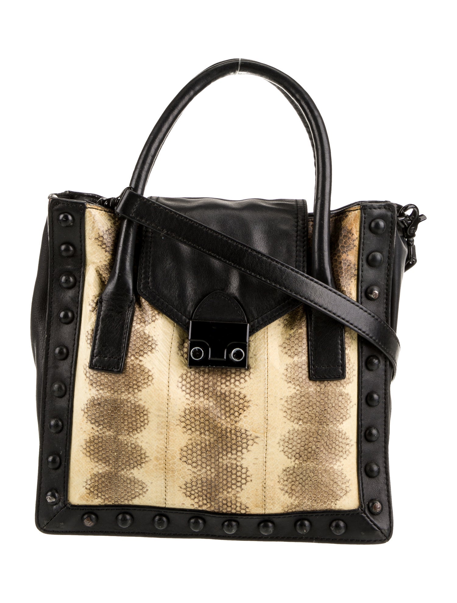 Loeffler Randall Leather Top Handle Bag