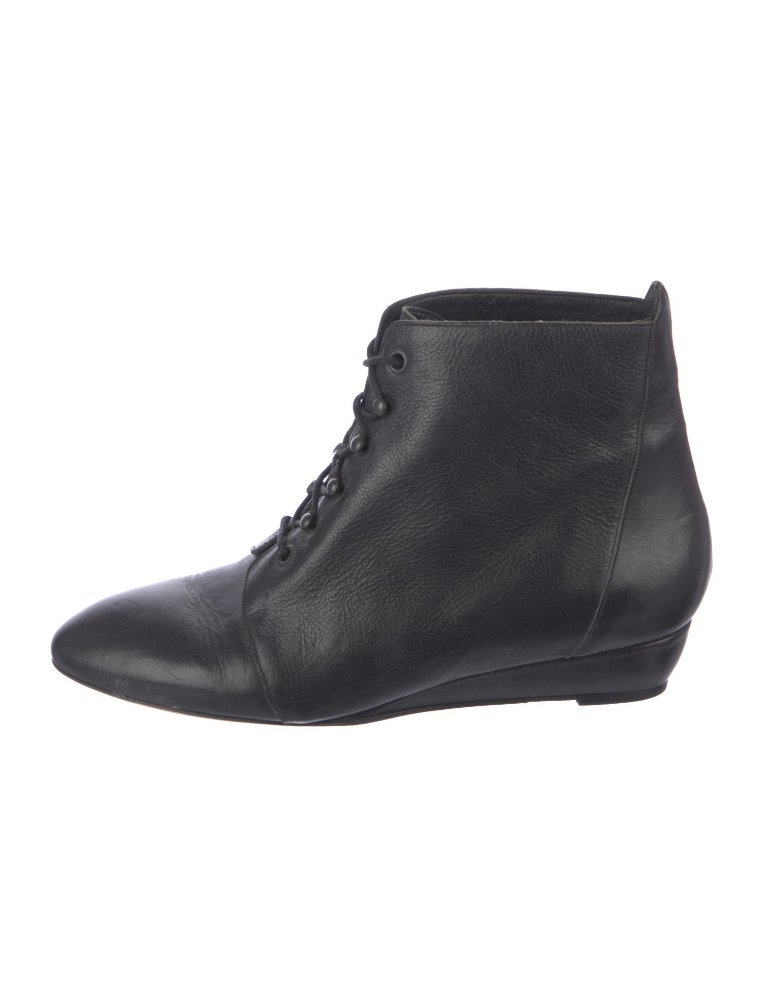 Loeffler Randall Leather Lace-Up Boots