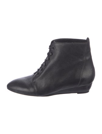 Loeffler Randall Leather Lace-Up Boots