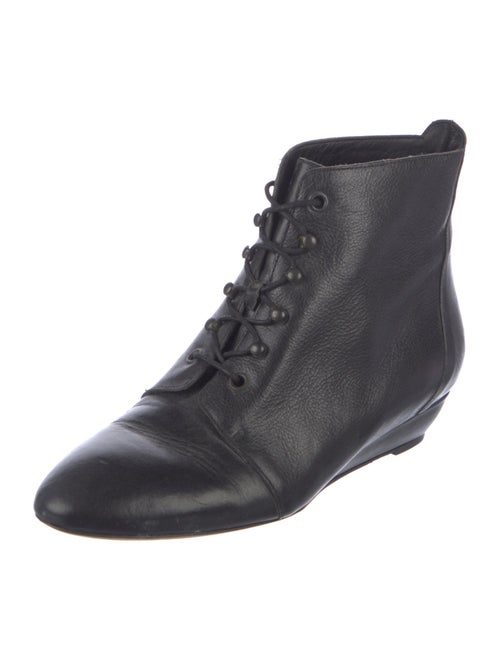 Loeffler Randall Leather Lace-Up Boots
