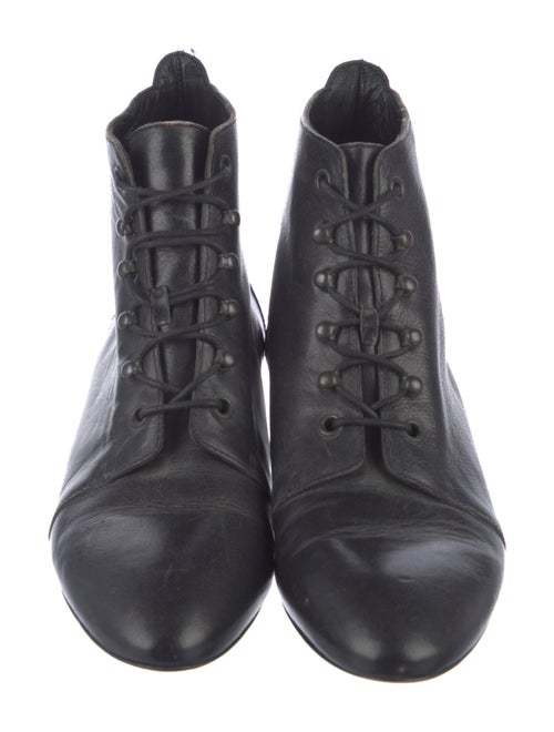 Loeffler Randall Leather Lace-Up Boots