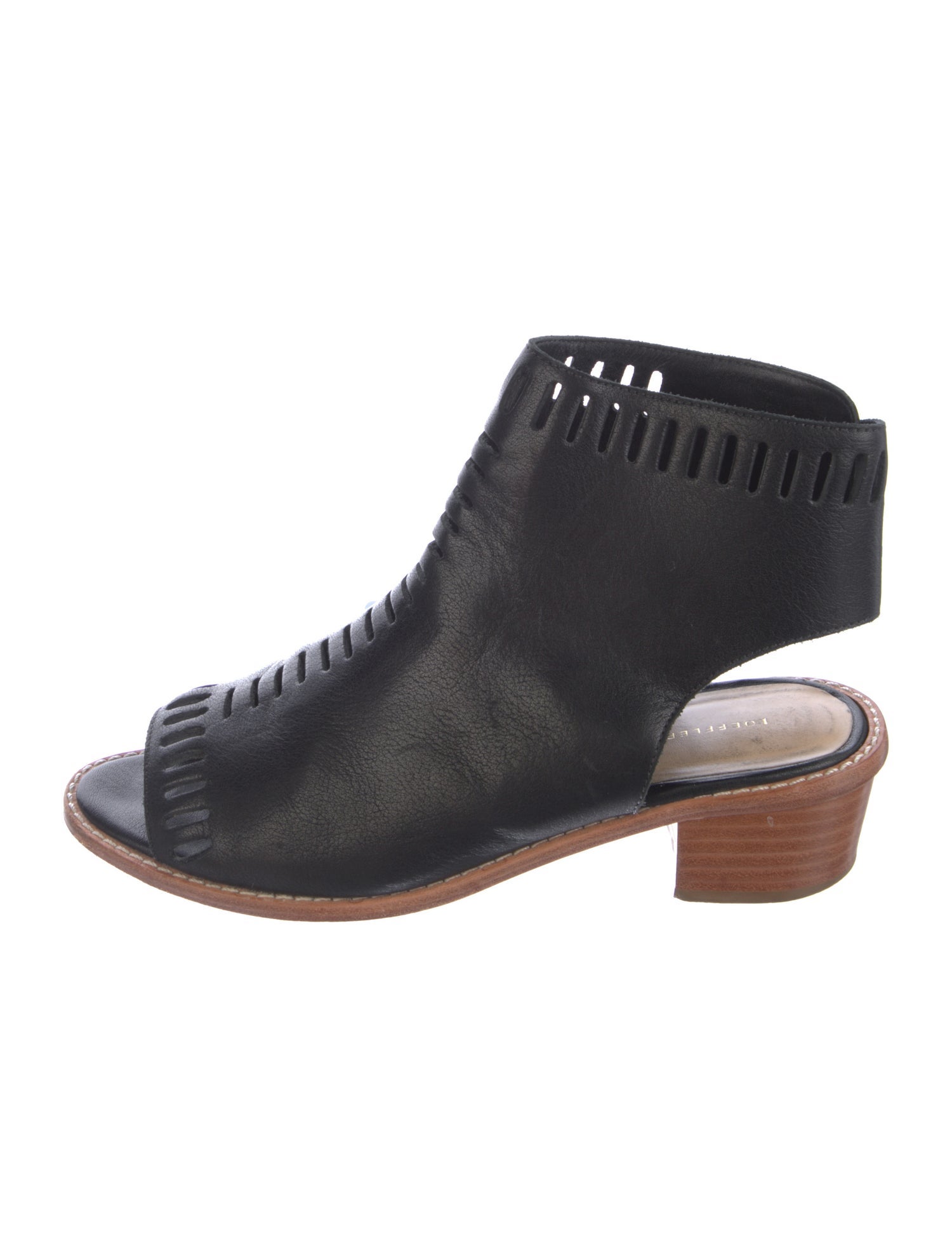 Loeffler Randall Leather Lace-Up Boots