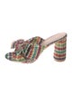 Loeffler Randall Printed Bow Accents Slides