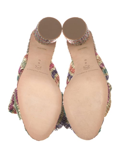 Loeffler Randall Printed Bow Accents Slides