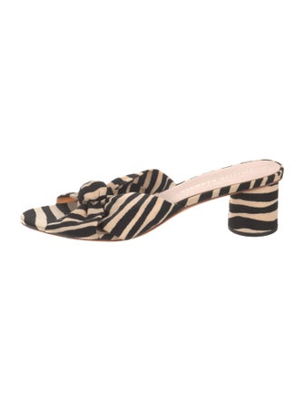 Loeffler Randall Animal Print Slides