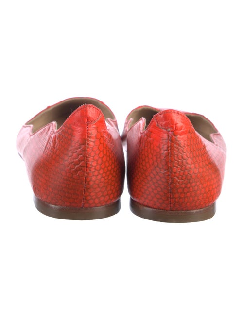 Loeffler Randall Leather Animal Print Ballet Flats