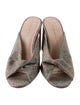 Loeffler Randall Printed Glitter Accents Slides