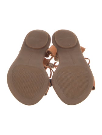 Loeffler Randall Leather Colorblock Pattern Sandals