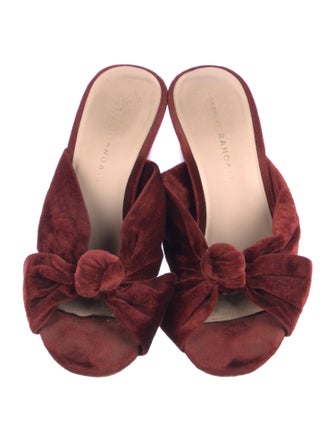 Loeffler Randall Velvet Slides