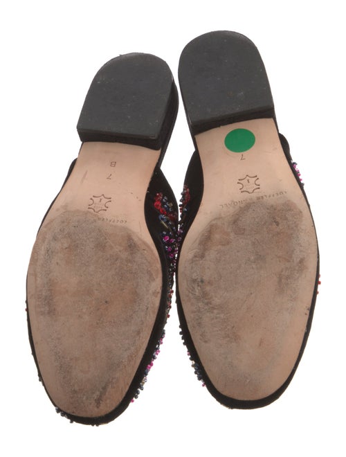 Loeffler Randall Velvet Floral Print Mules