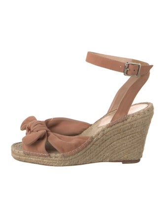 Loeffler Randall Suede Bow Accents Espadrilles