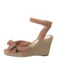 Loeffler Randall Suede Bow Accents Espadrilles