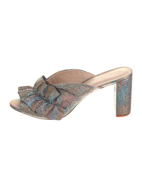 Loeffler Randall Printed Ruffle Embellishment Slides