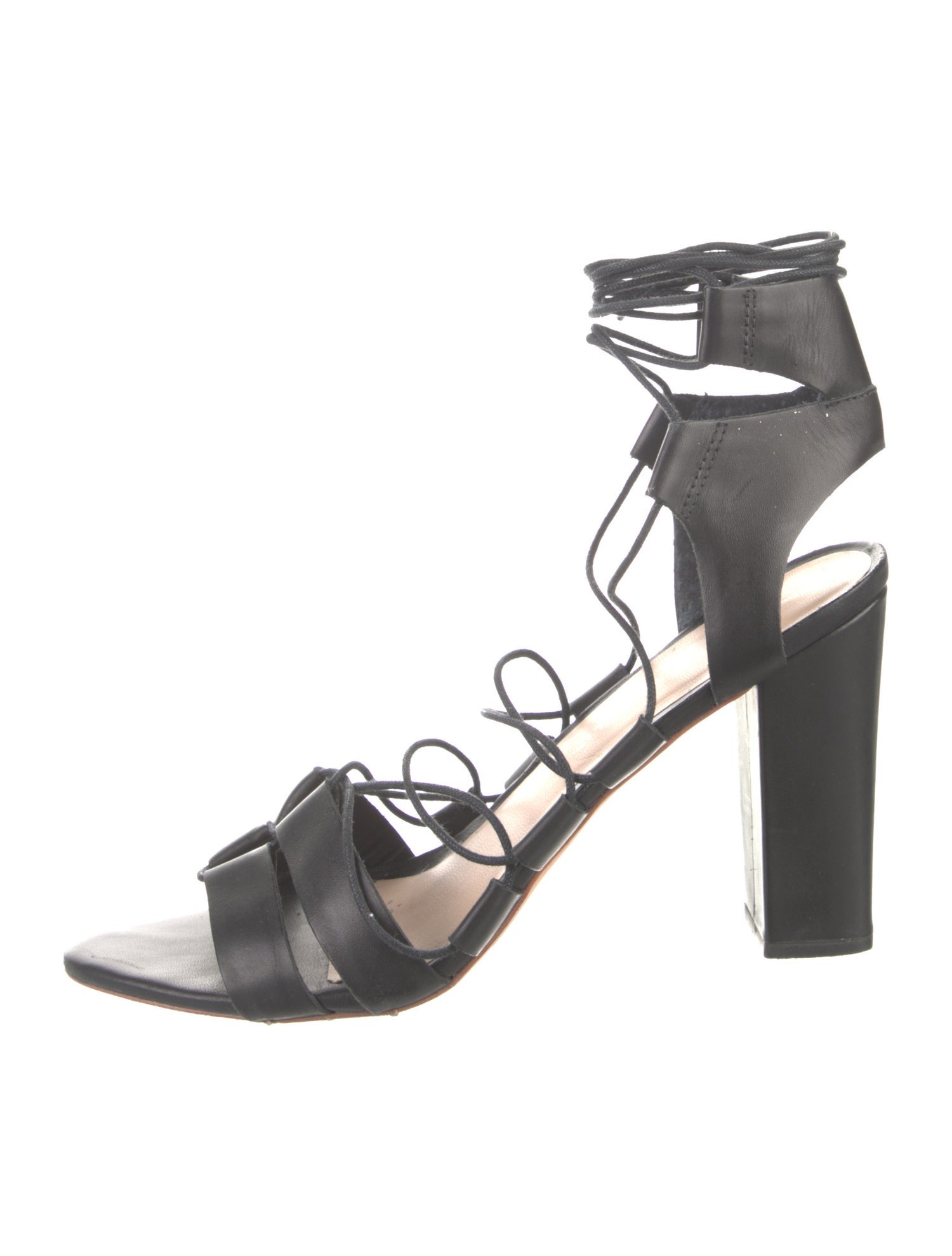 Loeffler Randall Leather Tassel Accents Gladiator Sandals