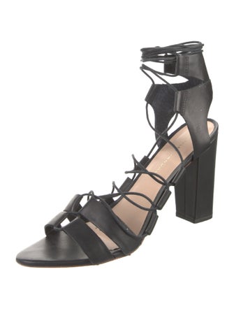 Loeffler Randall Leather Tassel Accents Gladiator Sandals