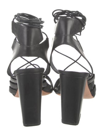 Loeffler Randall Leather Tassel Accents Gladiator Sandals