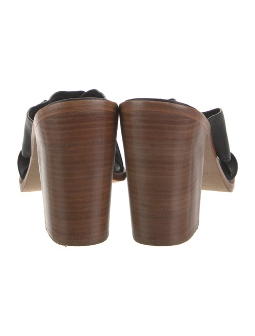 Loeffler Randall Leather Crystal Embellishments Slides