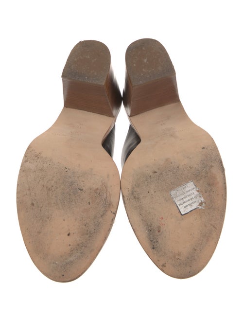 Loeffler Randall Leather Crystal Embellishments Slides