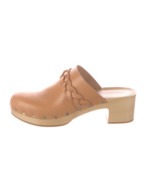 Loeffler Randall Leather Braided Accents Mules