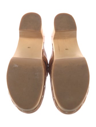 Loeffler Randall Leather Braided Accents Mules