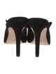 Loeffler Randall Suede Ruffle Embellishment Mules