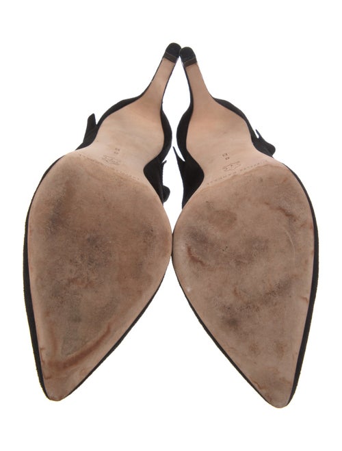 Loeffler Randall Suede Ruffle Embellishment Mules