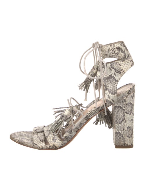 Loeffler Randall Python Animal Print Gladiator Sandals