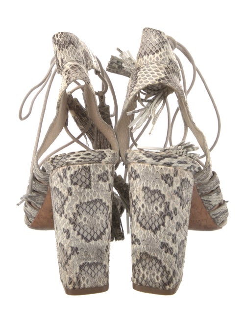 Loeffler Randall Python Animal Print Gladiator Sandals