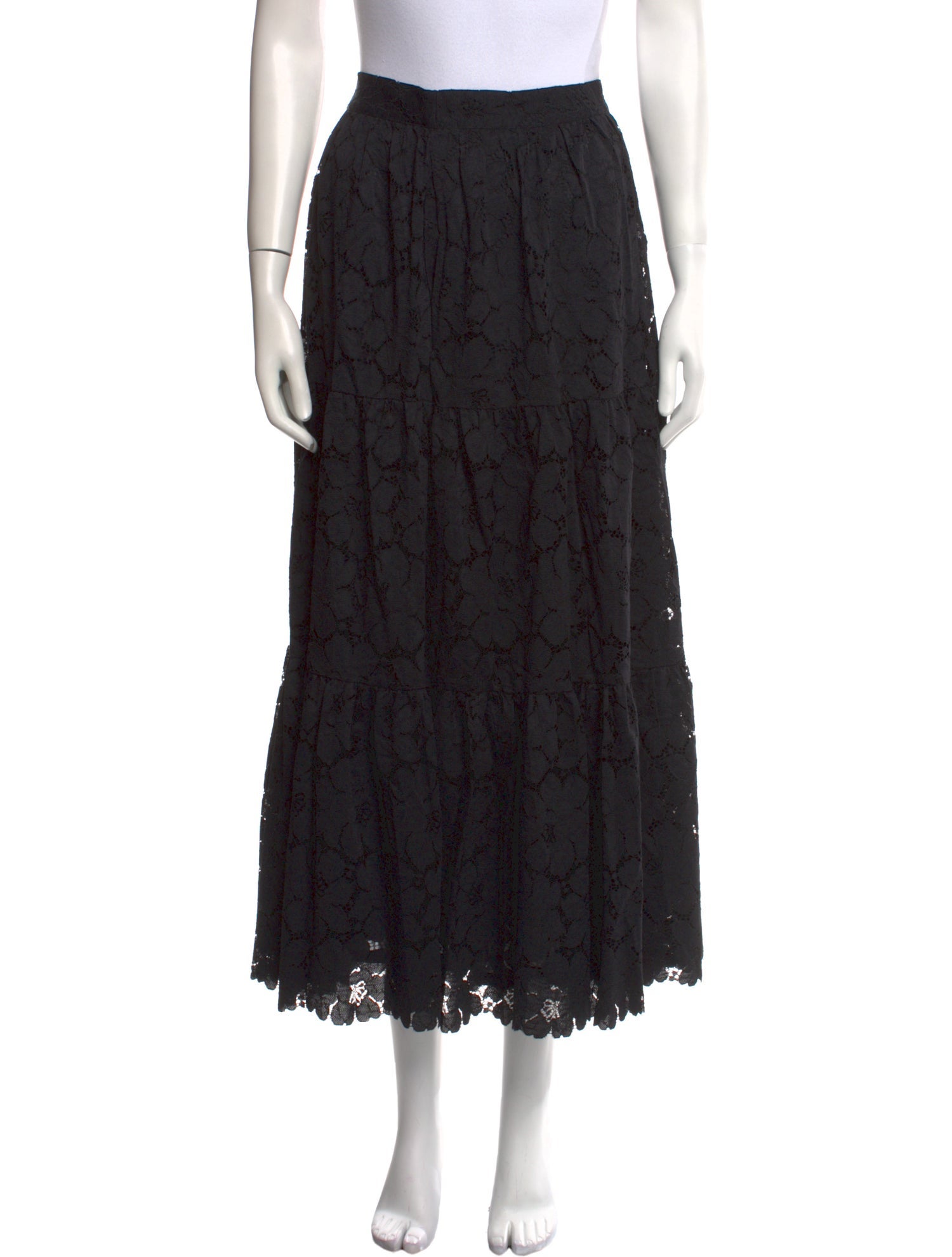 Loeffler Randall Nylon Midi Length Skirt