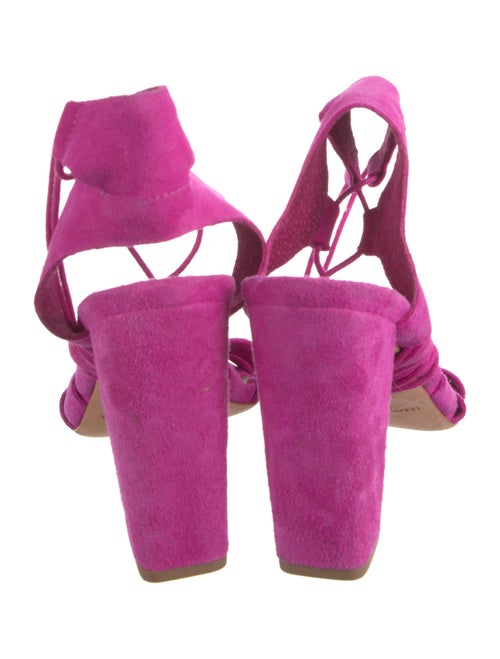 Loeffler Randall Suede Tassel Accents Gladiator Sandals