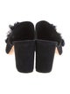 Loeffler Randall Suede Embroidered Accent Slides