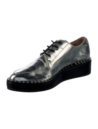 Loeffler Randall Patent Leather Studded Accents Oxfords
