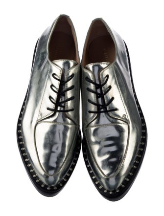Loeffler Randall Patent Leather Studded Accents Oxfords