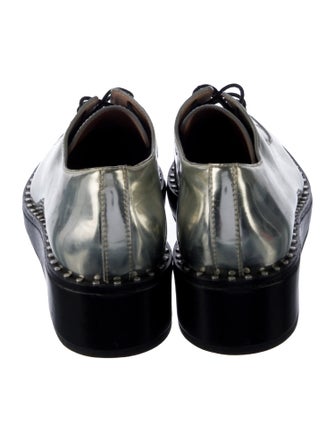 Loeffler Randall Patent Leather Studded Accents Oxfords