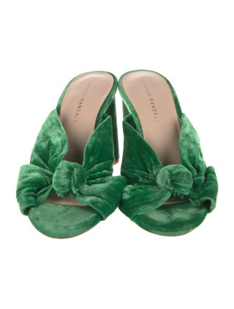 Loeffler Randall Velvet Slides