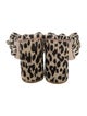 Loeffler Randall Animal Print Bow Accents Slides