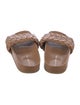 Loeffler Randall Leather Braided Accents Slides