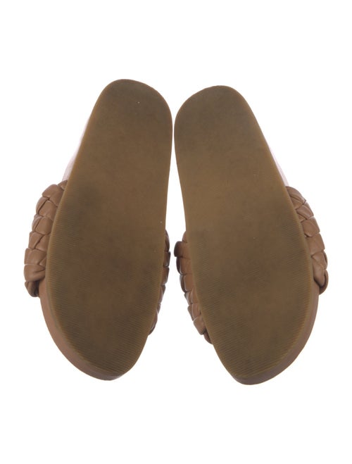 Loeffler Randall Leather Braided Accents Slides