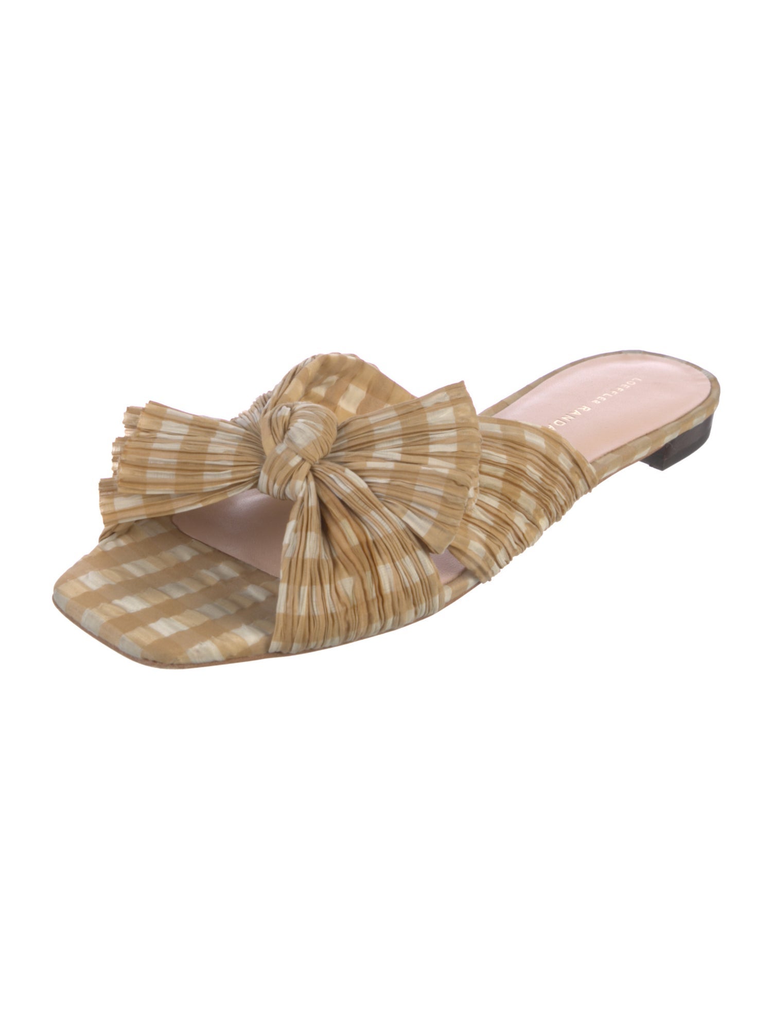 Loeffler Randall Animal Print Bow Accents Slides