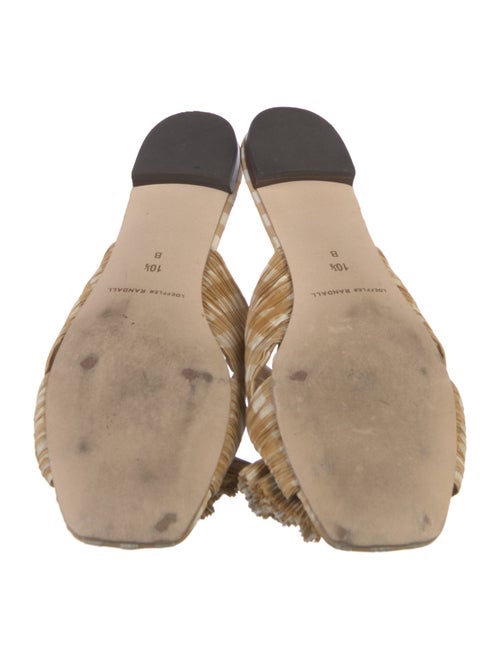 Loeffler Randall Animal Print Bow Accents Slides