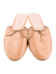 Loeffler Randall Leather Bow Accents Mules