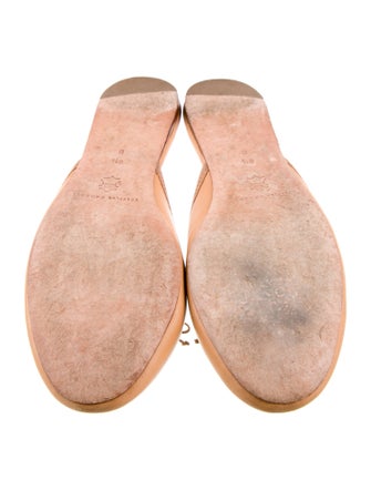 Loeffler Randall Leather Bow Accents Mules