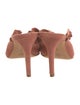 Loeffler Randall Suede Ruffle Embellishment Mules