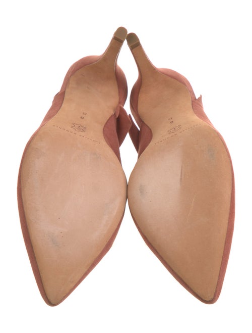 Loeffler Randall Suede Ruffle Embellishment Mules