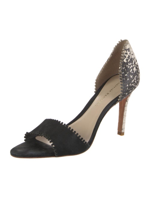 Loeffler Randall Leather Scalloped Accent Sandals