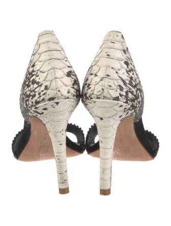 Loeffler Randall Leather Scalloped Accent Sandals