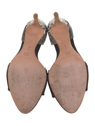 Loeffler Randall Leather Scalloped Accent Sandals