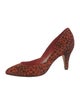 Loeffler Randall Ponyhair Printed D'Orsay Pumps