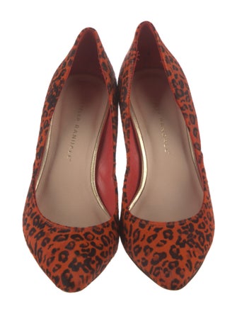 Loeffler Randall Ponyhair Printed D'Orsay Pumps